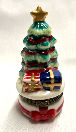 Hinged trinket Box- Christmas tree
