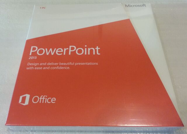 Microsoft PowerPoint 2013 Retail DVD Install PC 1 Use