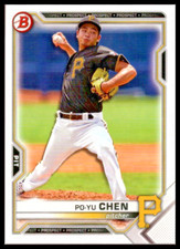 2021 Bowman Draft #BD151 Po-Yu Chen Pittsburgh Pirates