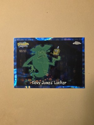 2025 Topps Chrome Spongebob Davy Jones Locker /99 Bubble Refractor #52