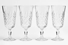 Lenox Charleston Iced Tea or Water Goblet Hand Blown Crystal  6.75" T - Mint