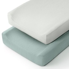 Baby Changing Pad Cover: Muslin Diaper Changing Table Pad Cover - Changing Pa...