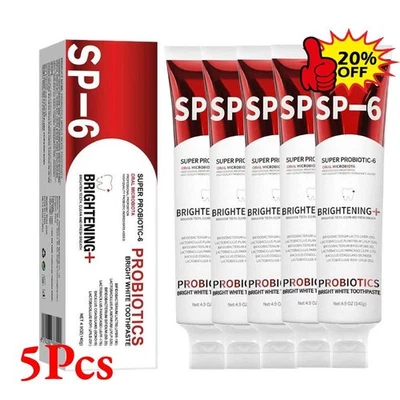 MARKENLOS 5x SP-6 Probiotic Tooth paste,Sp-6 Toothpaste for Tooth Whi tening Oral-Fresh.