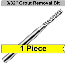 3/32" Grout Removal Bit - One Piece - for Dremel Rotozip Etc. Premium Carbide