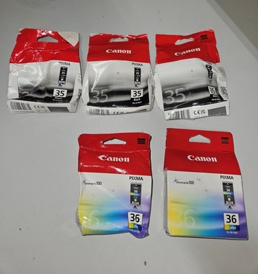 CANON Konvolut Restposten Tintenpatrone Schwarz PGI-35 BK + mehrfarbig CLI-36