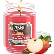 Fall Scented Candles, Cinnamon Crisp, 18 oz Jar, Proudly Poured in The USA, A...