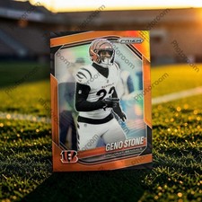 2025 Panini Prizm Geno Stone Orange #61 /249 Cincinnati Bengals