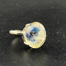 Adjustable Handmade beautiful rutile quartz stunning design copper ring