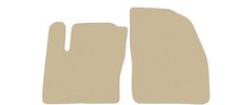 Vorne Autoteppiche für Ford Focus II 2004-2011, Beige Velour