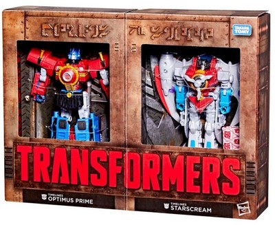 Transformers Timelines Hearts of Steel Comic Edition Optimus Prime & Starscream
