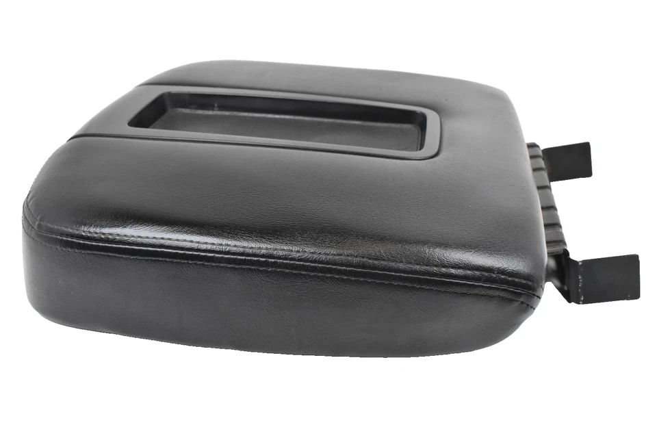 GMC Yukon XL 1500 2007-2009 consola central cuero negro tapa reposabrazos OEM Foto 4 de 4