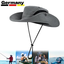 Sonnenhut Herren UV Schutz SafariHut Sommer Outdoor Fischerhut Faltbar Wanderhut
