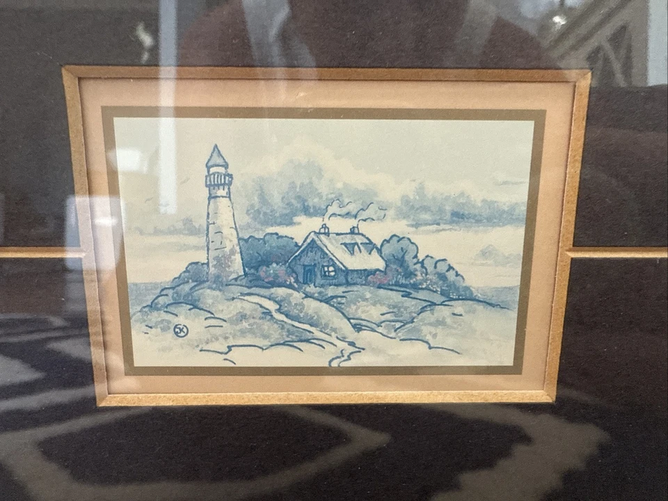 Thomas Kincade A New Day Dawning mate y impresión enmarcada certificado de autenticidad 22" x 21" Foto 3 de 4