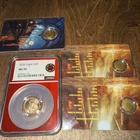 2026 Gold Coin Lot NGC MS70 $5 Eagle + 3x 1/1000 oz Gold Cards .9999