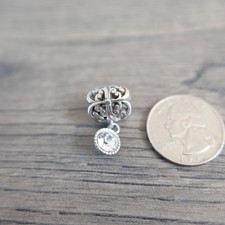 Brighton Bijou Bead, Clear Crystal April JC1982 New
