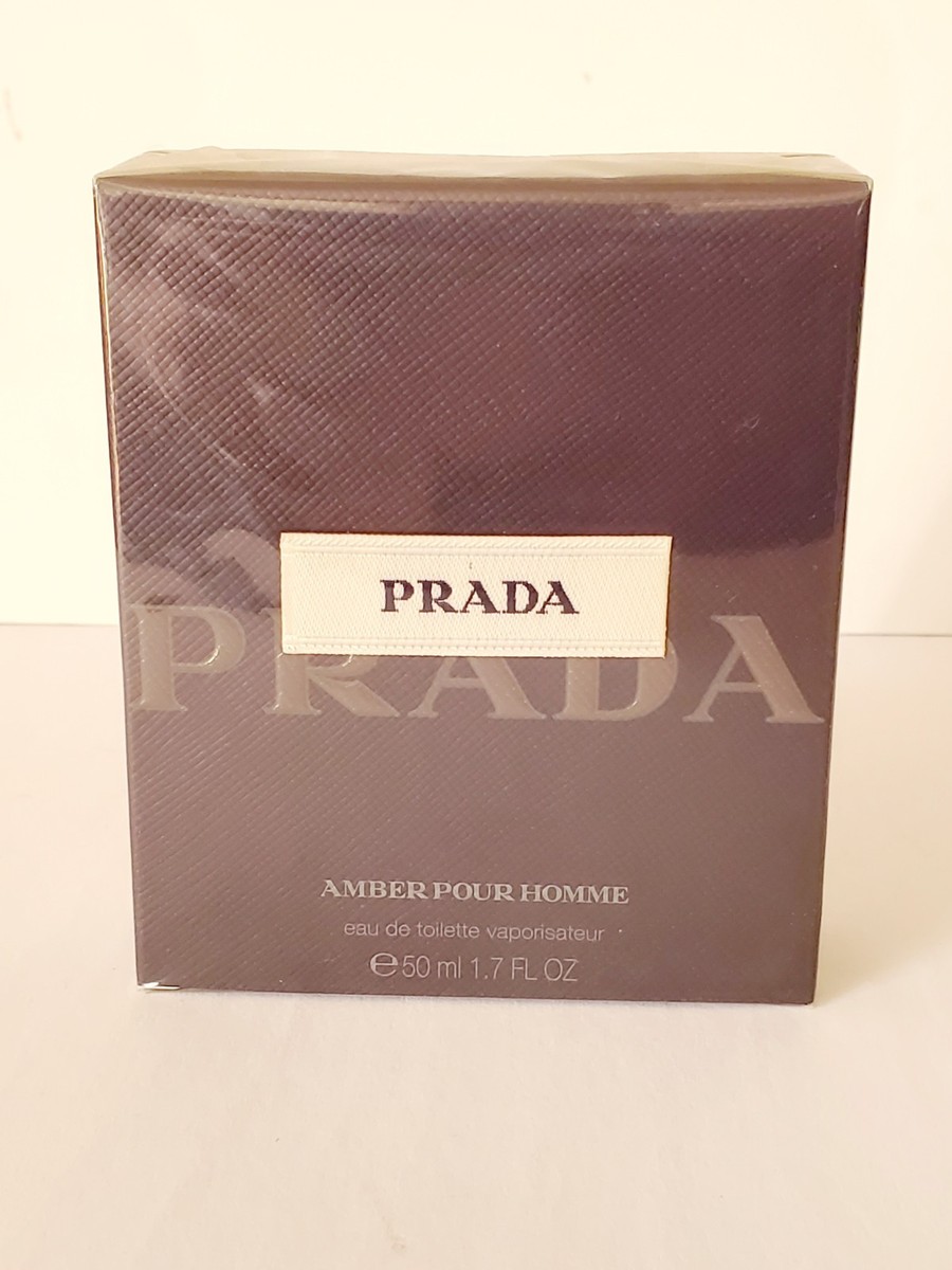 PRADA AMBER POUR HOMME 1.7OZ EDT SPRAY ( MADE IN SPAIN) | eBay