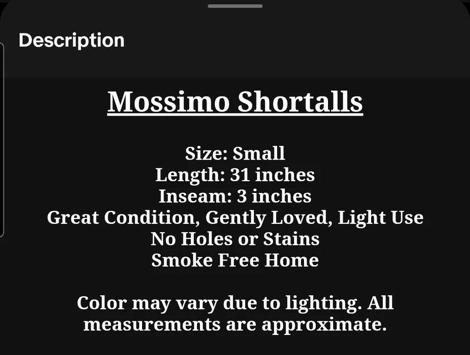 Monos cortos de mezclilla Mossimo lavado medio con tirantes monos dobladillo crudo pantalones cortos pequeños Foto 2 de 4