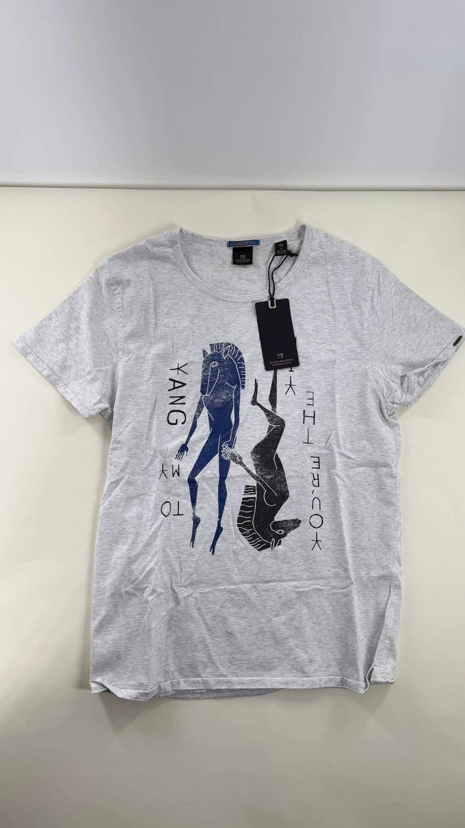 Scotch & Soda RELAXED FIT WITH FRONT ARTWORK - T-shirt print - light grey/lichtgrijs