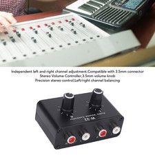 3.5mm Volume Control Box Balance Adjuster Small Attenuator Knob Line Volume^