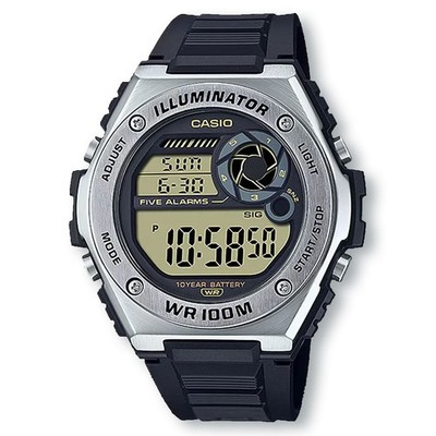 CASIO MWD100H-9A Heavy-Duty Stainless Steel Sport Watch