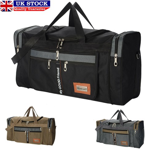 Mens Extra Large Big Sports Gym Holdall Bag Travel Work Cabin Barrel Duffle Bag