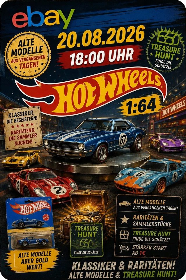 ⭐HOT WHEELS ⭐TREASURE HUNT alles ab 1€ Startpreis🚀