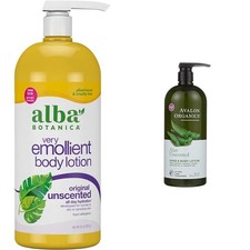 Alba Botanica Very Emollient Body Lotion, Unscented Original, 32 Oz Avalon...