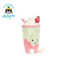 Jellycat Nwt Amuseables Strawberry Matcha Latte Plush Toy Berrity Doll Christmas