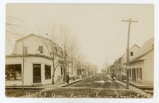 Magasin Bijouterie rue Panet NICOLET Quebec Carte Photo 1905 20s P Coulombe RPPC