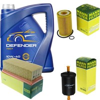 Inspektionspaket 5L Mannol Defender 10W-40 FüR Renault Clio II 1.2 16V Twingo I