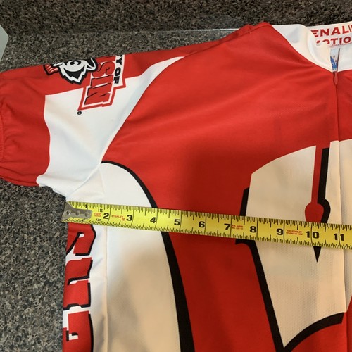 Wisconsin Badgers Cycling Jersey Mens Size XL Bucky Bike Riding UW Madison - Picture 7 of 12