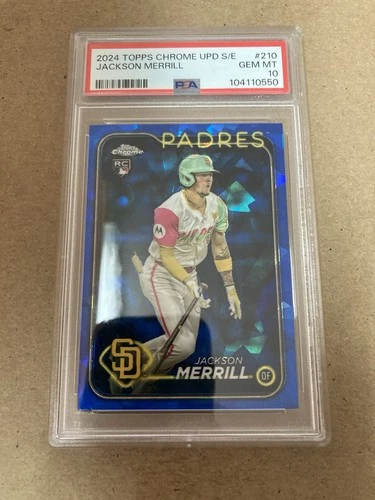 2024 Topps Chrome Update Series Jackson Merrill #USC210 PSA 10 Rookie