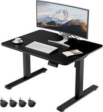 ERGOMAKER Small Standing Desk 80x60cm Low Height Electric Height Adjustable Desk