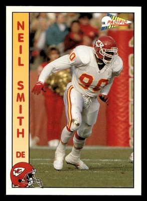 1992 Pacific Neil Smith #142 Kansas City Chiefs