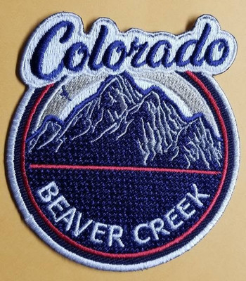 Beaver Creek Colorado Embroidered Patch Iron On Mountain Travel 2.7x3.25''