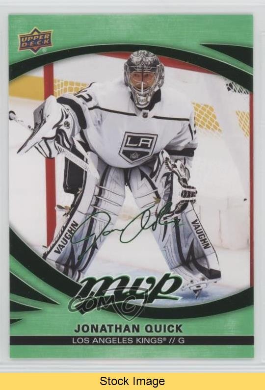 2023-24 Upper Deck MVP Green Script Jonathan Quick #64 READ 1q3h