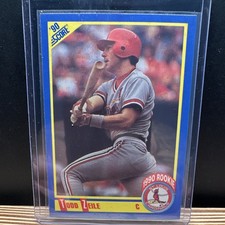 1990 Score Todd Zeile St. Louis Cardinals #600 Rookie Baseball Card. rookie card picture