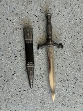 Vintage KNIGHTS OF COLUMBUS Collectible Ceremonial Dagger w/ Scabbard. Pre Owned