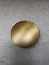 Brushed Gold Bathroom Sink Pop-Up Drain Cover Cap Threaded Fit w/ Gasket