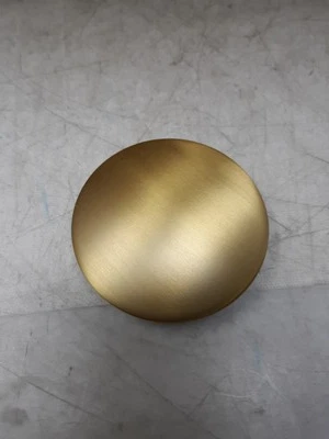Brushed Gold Bathroom Sink Pop-Up Drain Cover Cap Threaded Fit w/ Gasket - Image 1 of 3