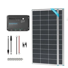 Renogy Starter Kit N-Type 200W 12V Monocrystalline Solar Kit w/ 30A PWM Charge