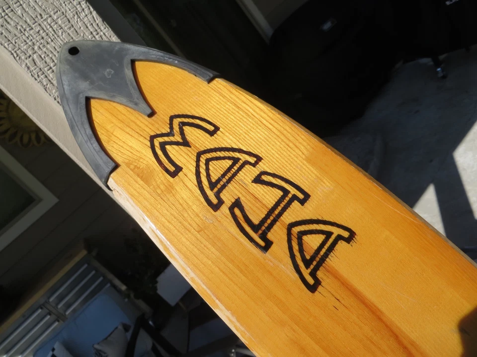 RARO Maherajah Madera Dura 63” 160 cm **llamado 'LAURA'** Esquí Acuático Slalom y Bolsa Foto 4 de 4