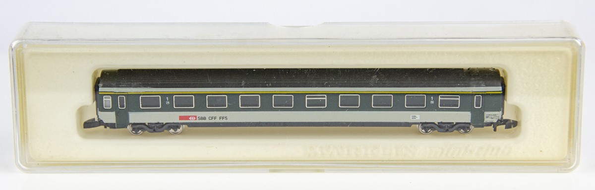 Vintage Marklin Mini-Club 8745 German Z Scale SBB CFF FFS 1stClass