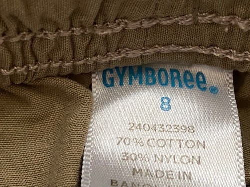 Gymboree boy Cotton Cargo Brown shorts Beach school size 8 Summer Spring - Picture 3 of 4