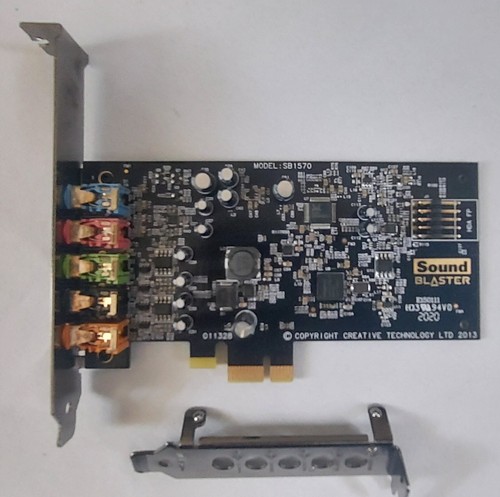 Sound Blaster Audigy FX PCIe 5.1 Sound Card with full and half height brackets - Photo 2/5