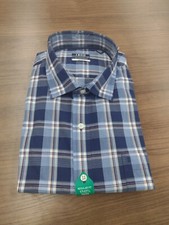 IZOD Mens Long Sleeve Button Down Blue Plaid Shirt XL