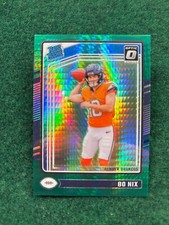 2024 Donruss Optic Green Hyper Bo Nix Rated Rookie RC #209 Broncos