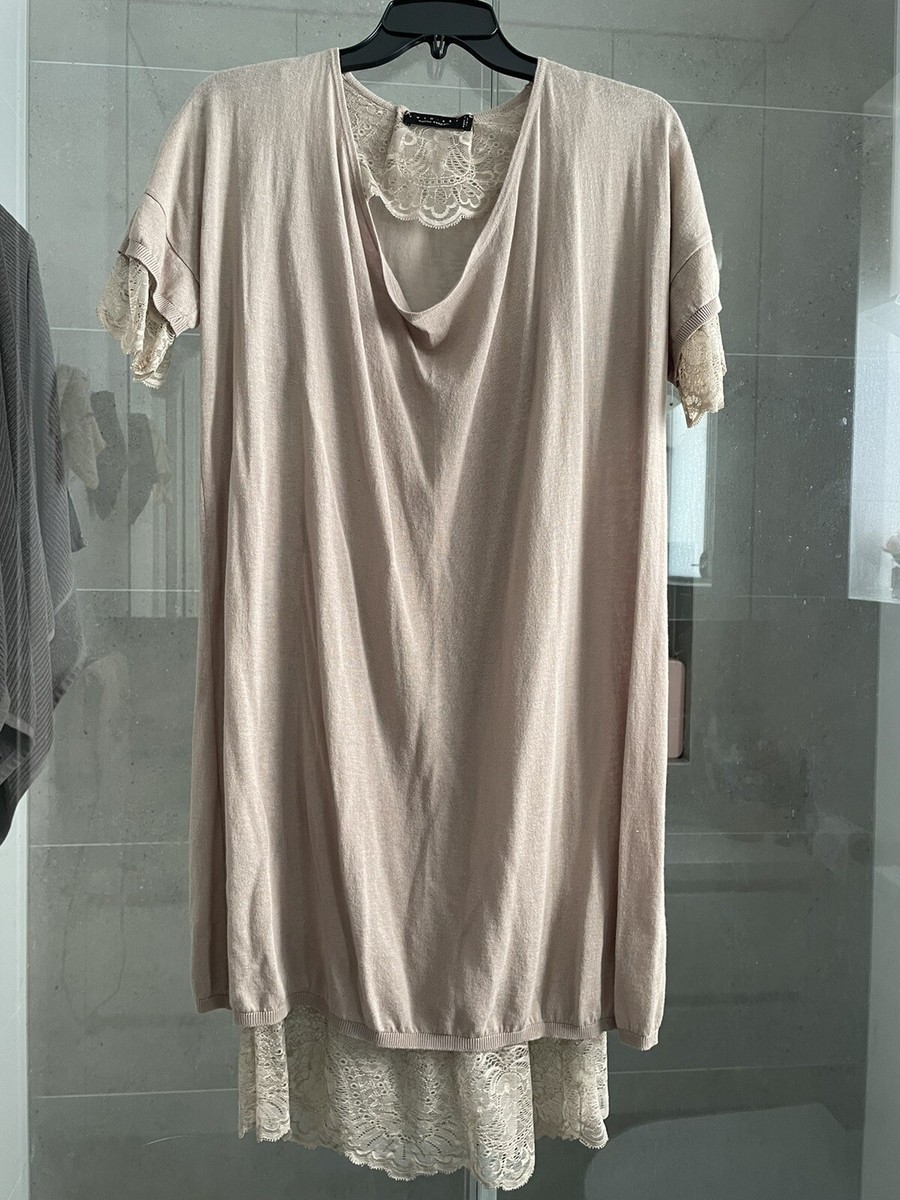 Twin Set By Simona barbieri W Slip Dress Lace Trim S Australia