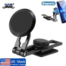 Foldable Magnetic Phone Holder 360  Rotation Car Mount Stand Dashboard Universal