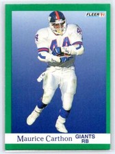 1991 Fleer #308 Maurice Carthon